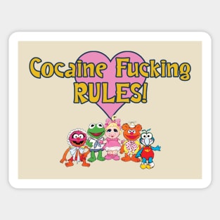 Cocaine Rules Sticker